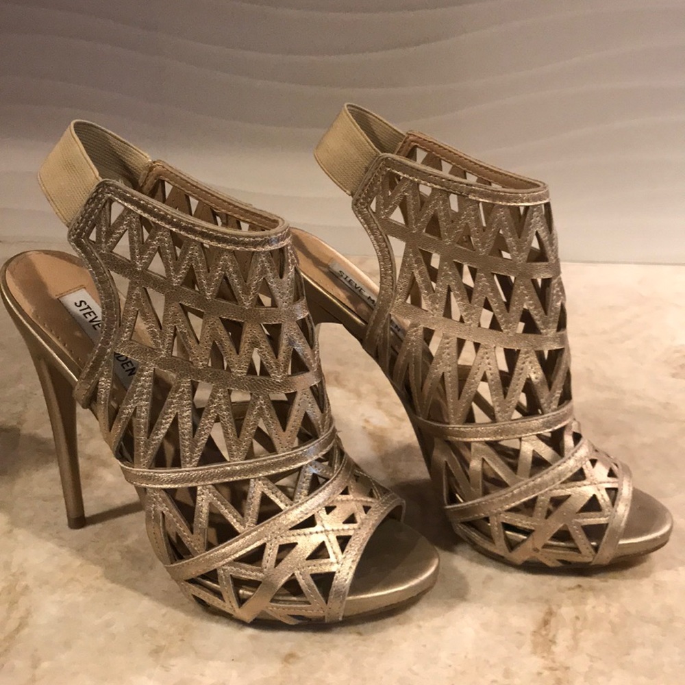Gold Bratt Steve Madden Heels
